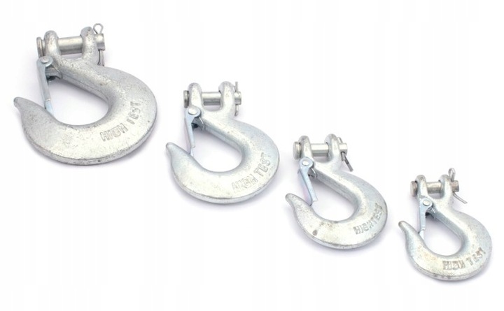 Hak do liny wyciągarki karabińczyk z szeklą zabezpieczeniem WCIĄGARKI 4,1T