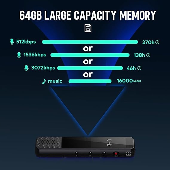 COCONISE V9 DYKTAFON CYFROWY 3072KBPS HD