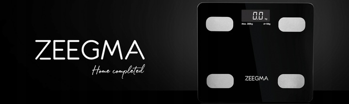 INTELIGENTNA WAGA ŁAZIENKOWA BLUETOOTH ANALITYCZNA APLIKACJA ZEEGMA 17W1
