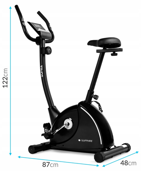 ROWER stacjonarny magnetyczny SUPRA rowerek TRENINGOWY do ćwiczeń SAPPHIRE