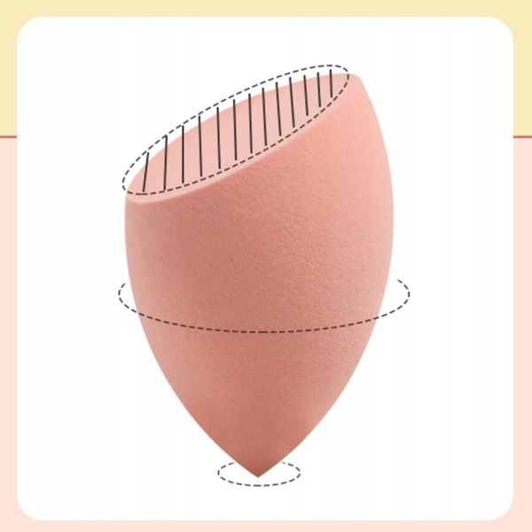 Gąbka do Makijażu Blender Ścięty Jasnoróżowy