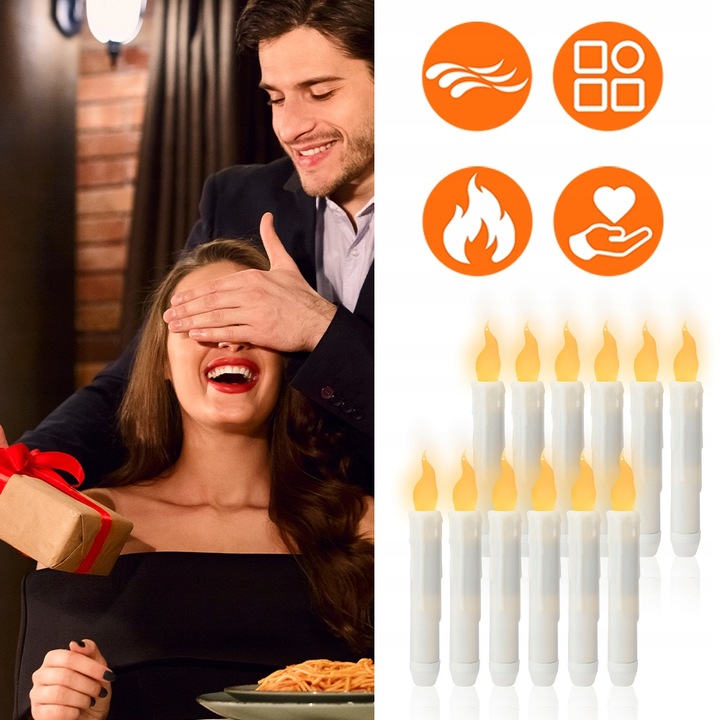 Lampka W Pływające Świeca Led Dekoracja Harry Potter Magic Wand, Dekoracja