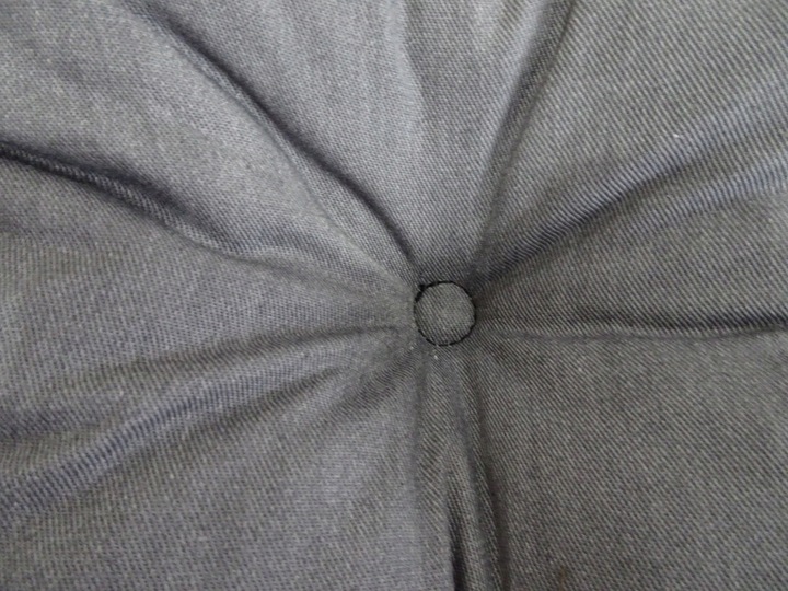 Poduszka na KRZESŁO TRAPEZ SZARA