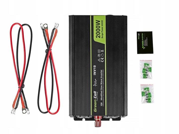 Przetwornica GREEN CELL 12V/230V 2000W/4000W