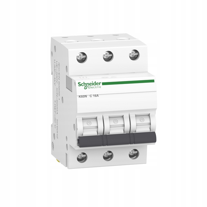 Schneider Wyłącznik Nadprądowy C 16A 6kA AC 3P 3-Fazowy K60N A9K02316