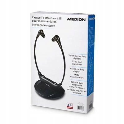 SŁUCHAWKI BEZPRZEWODOWE DLA SENIORA DO TV APARAT SŁUCHOWY DLA BABCI DZIADKA