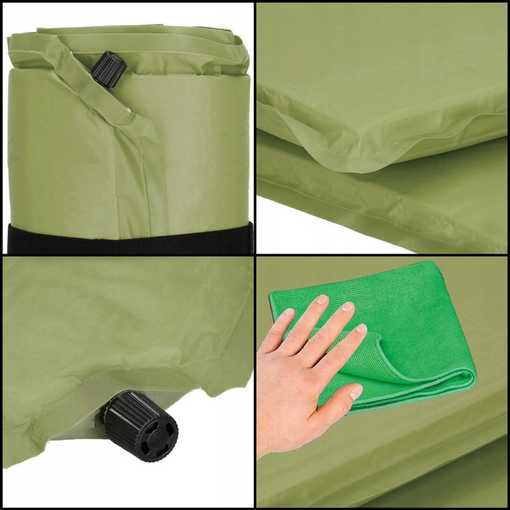 MATA SAMOPOMPUJĄCA KARIMATA TURYSTYCZNA POKROWIEC 180 cm DMUCHANA GRUBA