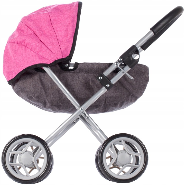 WÓZEK GŁĘBOKI DLA LALEK GONDOLA SKŁADANY I LEKKI PREZENT DLA DZIEWCZYNKI