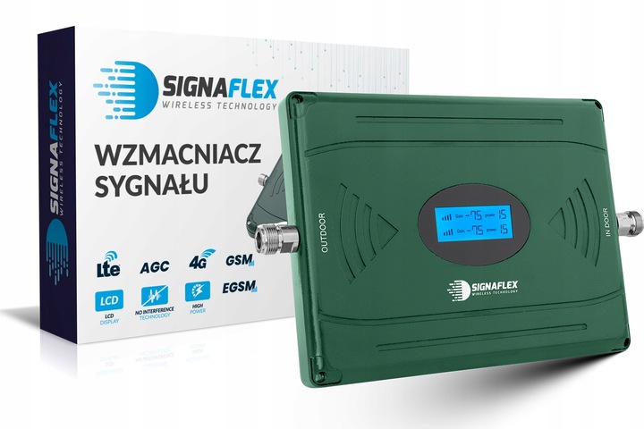 WZMACNIACZ ZASIĘGU SYGNAŁU INTERNETU TELEFONU GSM DCS 4G LTE
