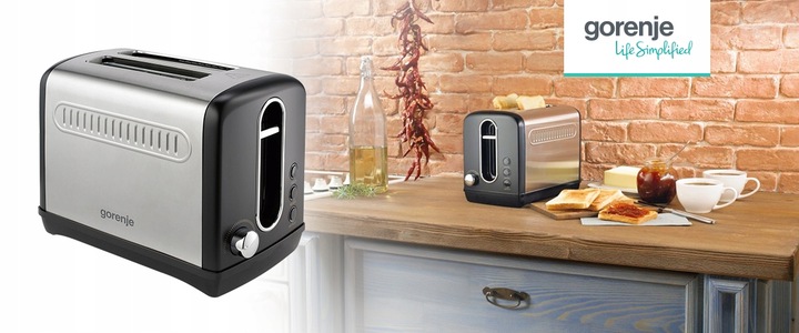Toster Gorenje T1100CLBK 2 tosty Termostat Retro