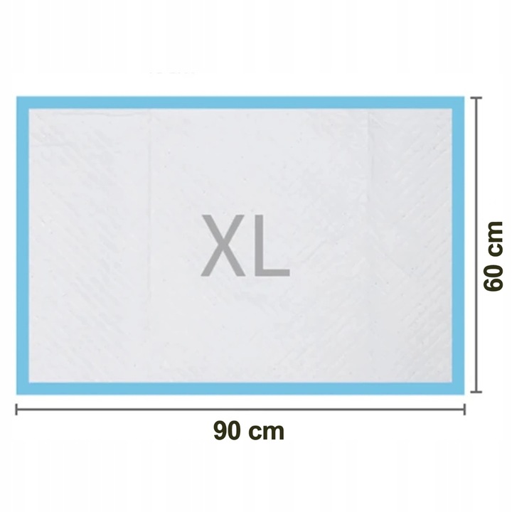 50x PODKŁADY MATY HIGIENICZNE dla psa do nauki sikania XL CHŁONNE 90x60CM