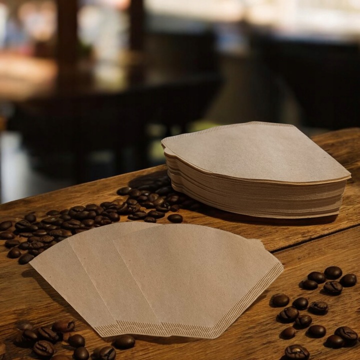 Filtry Do Kawy Papierowe Rozmiar 4 200 Sztuk Brązowe Niebielone