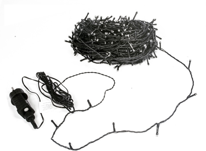 Lampki Choinkowe 300 LED 30m Zewnętrzne NIEBIESKIE + FLASH Timer