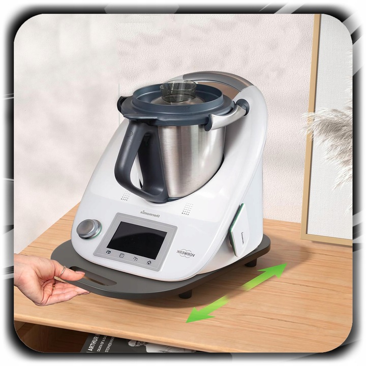 DESKA PODSTAWKA PODKŁADKA POD THERMOMIX TERMOMIX TERMOMIKS TM5 TM6 CZARNA