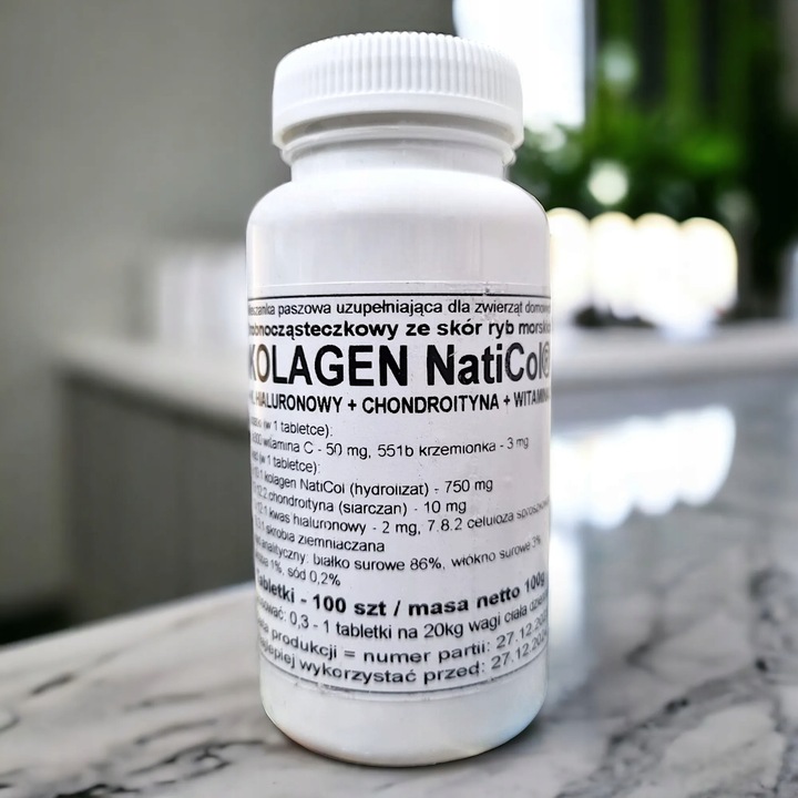 Podkowa NatiCol Kolagen z Ryb Morskich - 100 Tab. - Zdrowie Stawów i Skór