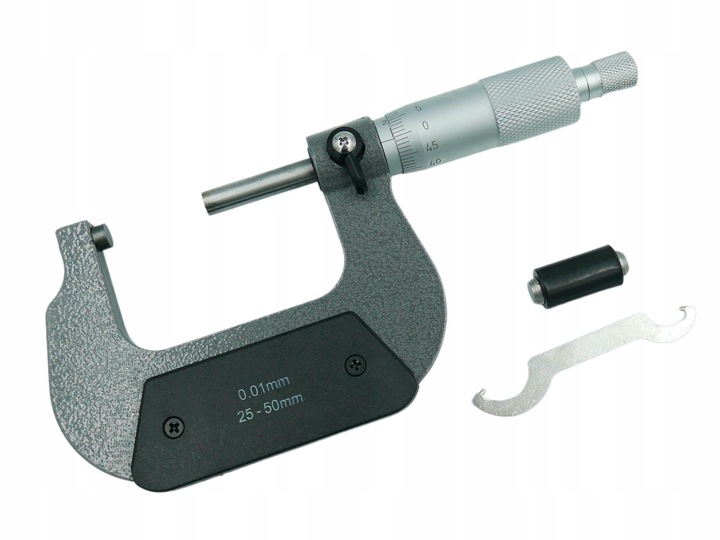 MIKROMETR ZEWNĘTRZNY 25-50 / 0,01 mm ANALOGOWY NONIUSZOWY - IV2550