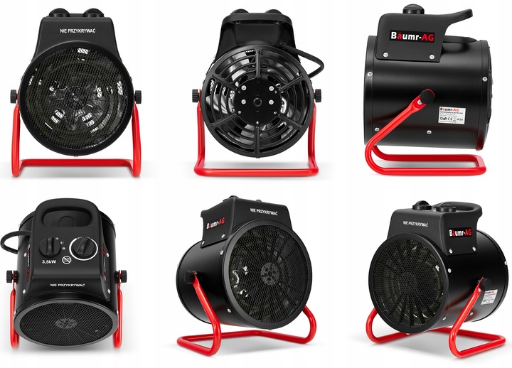 Nagrzewnica elektryczna BAUMR-AG 3,5kW 3500W dmuchawa farelka grzejnik