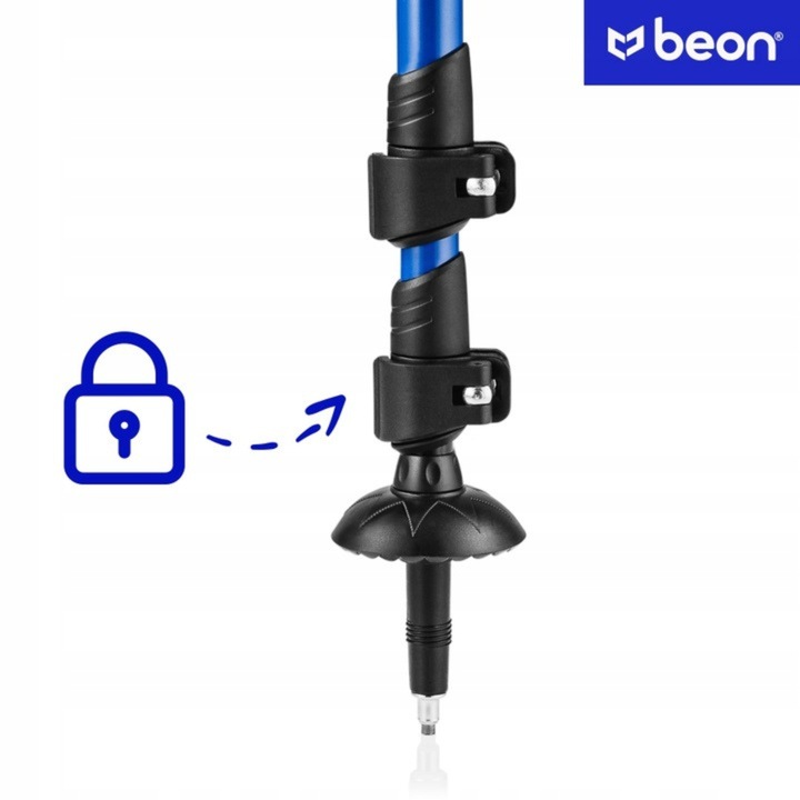 KIJE TREKKINGOWE KIJKI NORDIC WALKING BEON SKŁADANE REGULOWANE W GÓRY