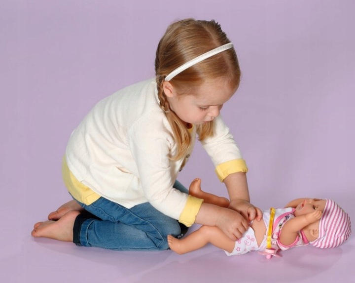 Baby born Lalka Interaktywna Lena 7 Funkcji Bobas Niemowlę Dziewczynka