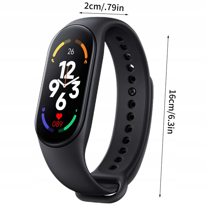 SMARTWATCH SMARTBAND ZEGAREK OPASKA SPORTOWA M7 APLIKACJE PL KROKOMIERZ ITP
