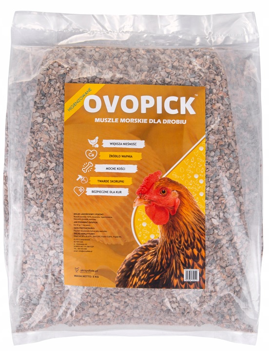 Muszle morskie dla kur niosek 20 kg - NATURALNE