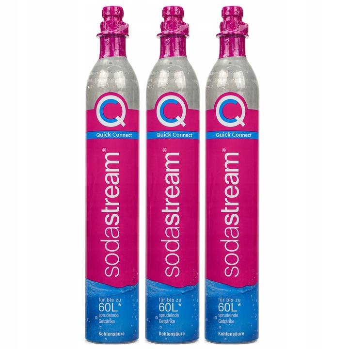 3X NAPEŁNIANIE WYMIANA BUTLI SODASTREAM QUICK CONNECT CO2 PACZKOMAT