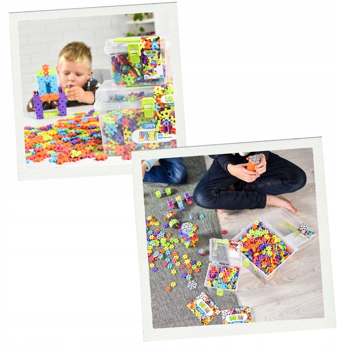 KLOCKI KONSTRUKCYJNE WAFLE MELI BASIC TRAVEL BOX 500 EL PUZZLE GOFRY