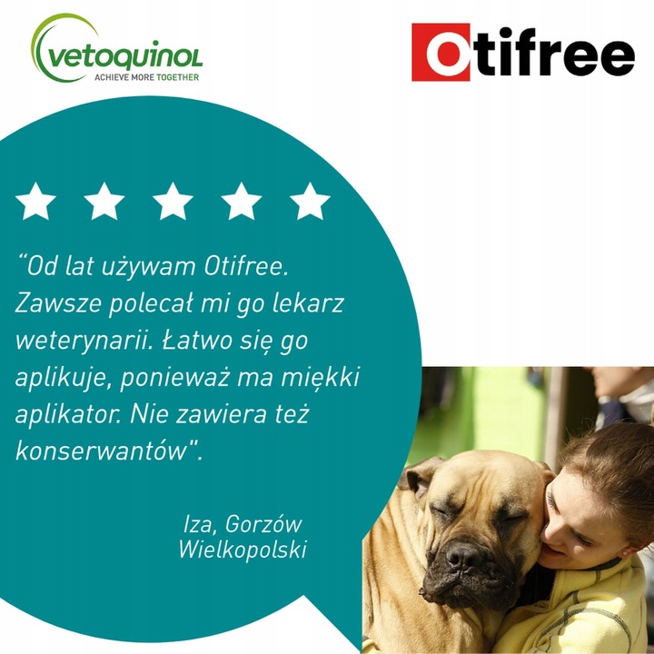 VETOQUINOL Otifree 160ml Do Czyszczenia Uszu