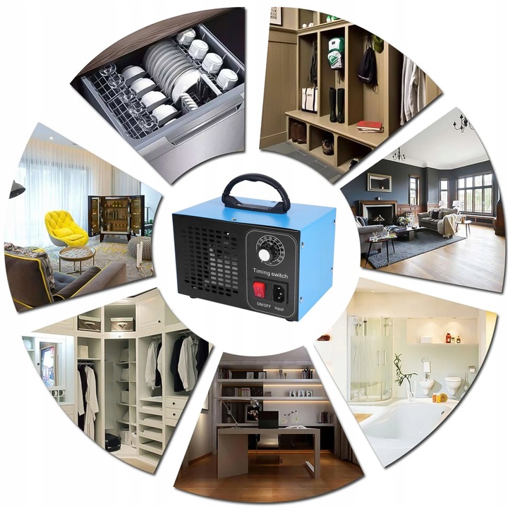 GENERATOR OZONU BEZPIECZNY OZONATOR SKUTECZNY OCZYSZCZACZ POWIETRZA 32 G/H