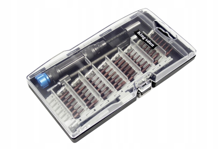 ZESTAW PRECYZYJNYCH ŚRUBOKRĘTÓW 60W1 BITY WKRĘTAK TORX MAGNETYCZNE MAGNES