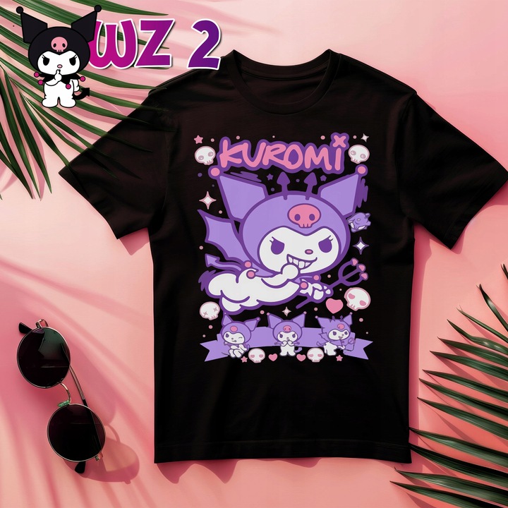 ZESTAW KOSZULKA KUBEK IMIĘ KUROMI ONEGAI MY MELODY PREZENT URODZINY MIKOŁAJ