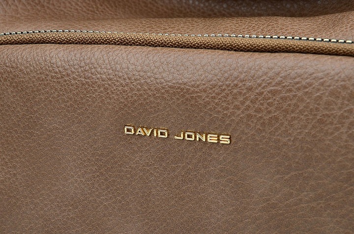 DAVID JONES TOREBKA damska worek wygodna NA RAMIĘ A4 z paskiem