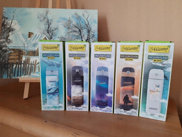 TERMOS KUBEK TERMICZNY 400ml Bidon dla Dzieci Stal