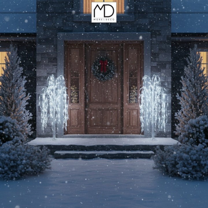 Wierzba świecąca 180 cm 240 LED diody drzewko barwa zimna Boże Narodzenie