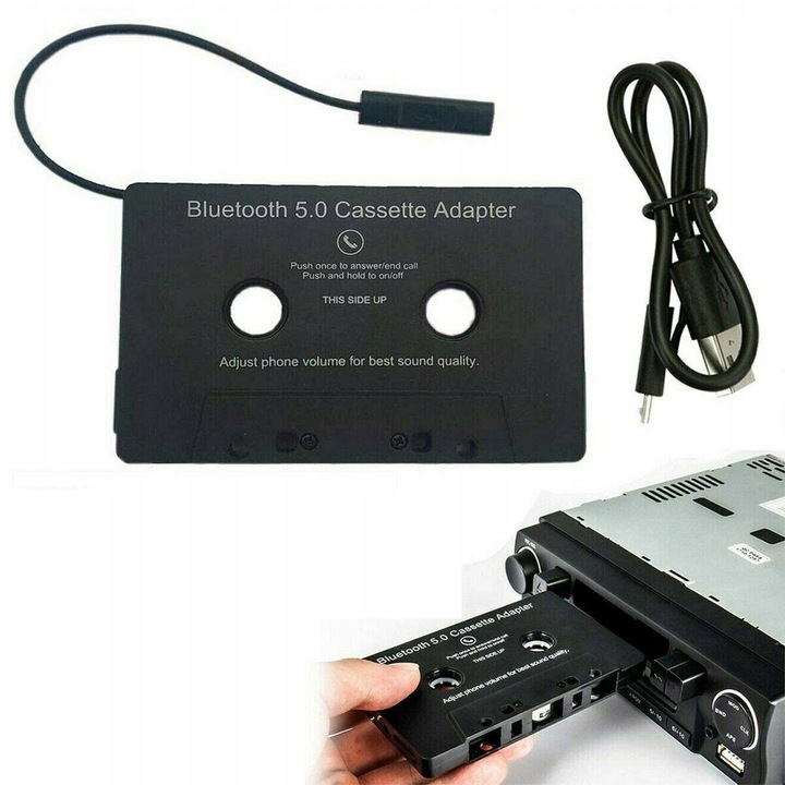 KASETA BLUETOOTH 5.0 DO RADIA ADAPTER TRANSMITER