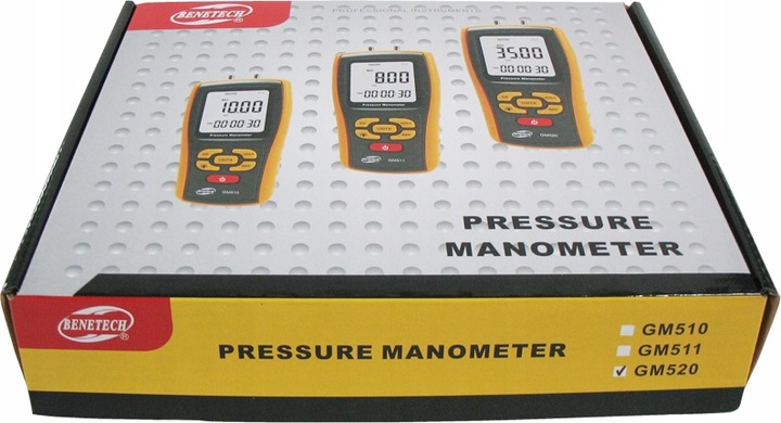 MANOMETR RÓŻNICOWY CYFROWY MIERNIK CIŚNIENIA TESTER PODCIŚNIENIA USB+ LCD