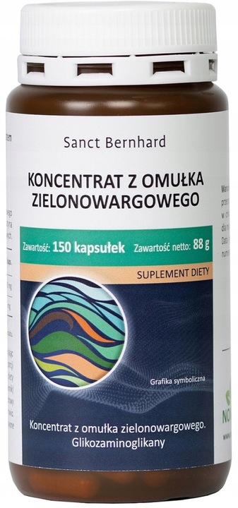 Omułek Zielonowargowy Sanct Bernhard 150 k | 500mg + gratis