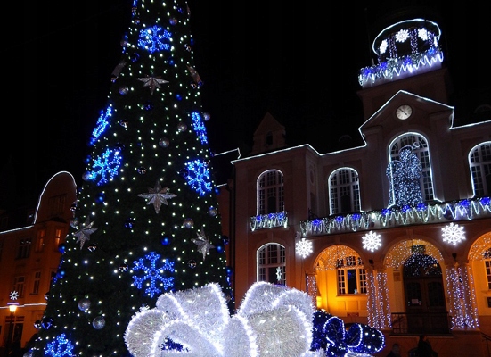 Lampki Choinkowe 300 LED 30m Zewnętrzne NIEBIESKIE + FLASH Timer