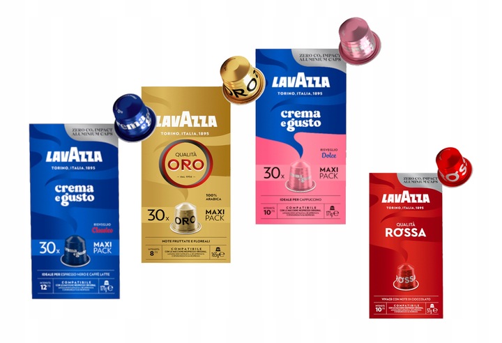 Kapsułki z kawą do ekspresów Nespresso marki Lavazza Espresso Mix Top x100