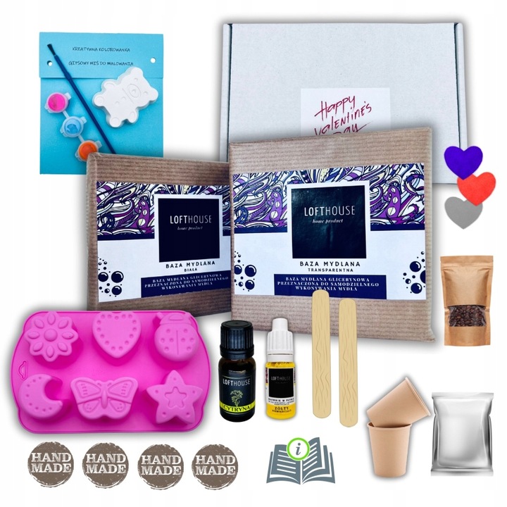 Zestaw do robienia mydełek DIY dla dzieci, super zabawa + Gratis malowanka