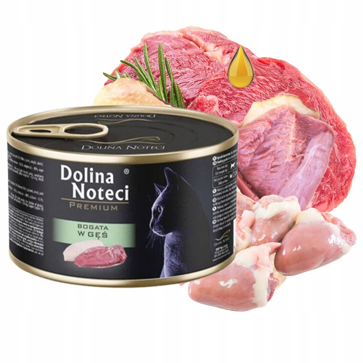 DOLINA NOTECI Premium Karma mokra dla kota Mix Smaków 24 x 185g bezzbożowa