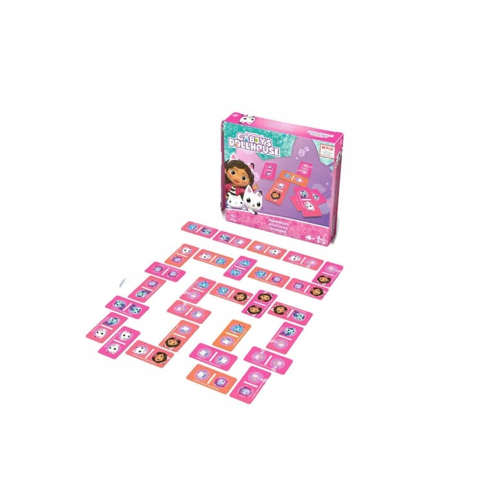 Domino Koci Domek Gabi Układanka Dla Dzieci w Pudełku 28 Elementów