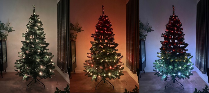 INTELIGENTNE Lampki Choinkowe 100LED SMART FLASH Bluetooth App PILOT - 10m