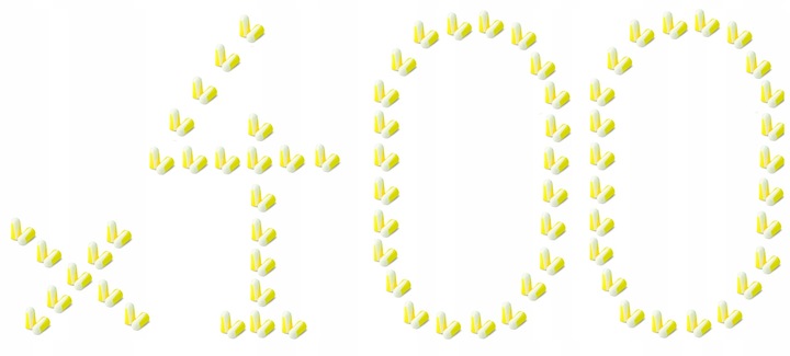 Zatyczki do uszu STOPERY PRZECIWHAŁASOWE Honeywell Bilsom 303L 3M 400 szt.