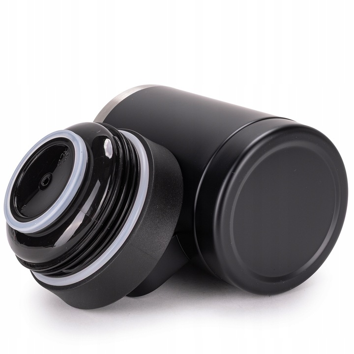 KUBEK TERMICZNY Z UCHEM TERMOS STALOWY SCZELNY pojemny bidon KAMILLE 360 ml