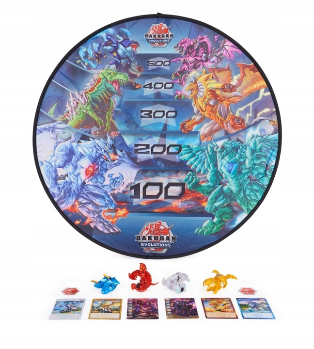 BAKUGAN EVOLUTIONS ZESTAW PLATINUM FIGURKI + MATA