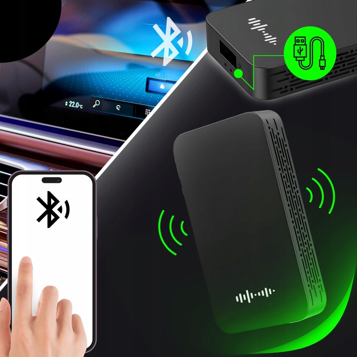 ADAPTER CARPLAY CARLINK BEZPRZEWODOWY SAMOCHODOWY ANDROID AUTO IPHONE USB