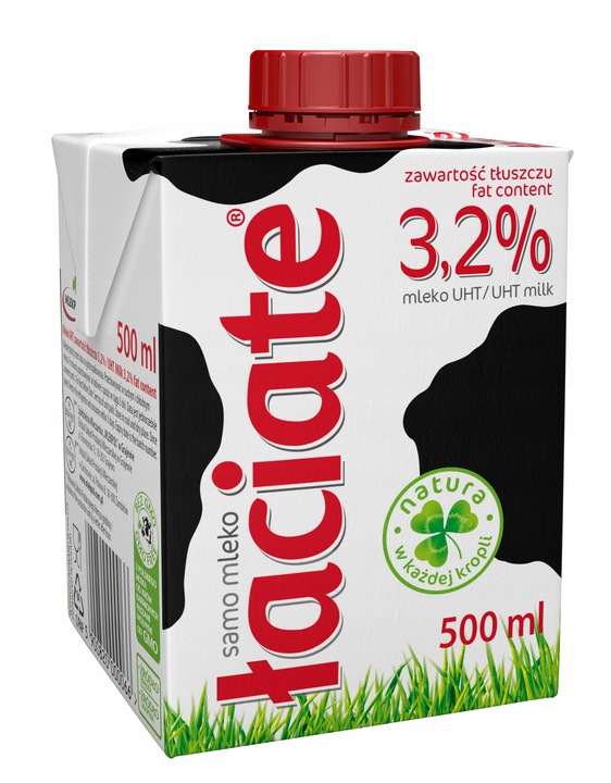 10x Mleko UHT Łaciate 3.2% 0.5l