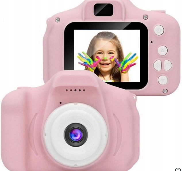 RÓŻOWY SMARTWATCH + APARAT CYFROWY DLA DZIEWCZYNKI - ZEGAREK W Zest. CRAFT