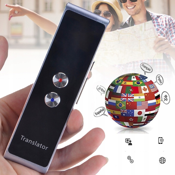 ELEKTRONICZNY TŁUMACZ PRZENOŚNY TRANSLATOR MOWY NATYCHMIASTOWY